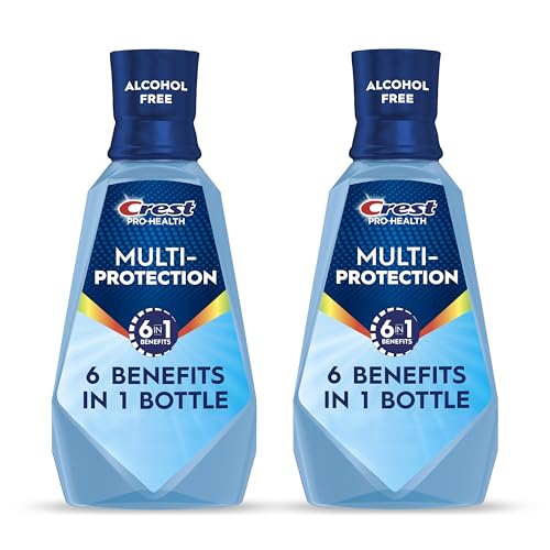 Enjuague Bucal Crest Pro Health Multi-Protección, 1L, Paquete de 2, 6 Beneficios, Sin Alcohol, Reparación del Esmalte, Frescura, Anti-Caries, Con CPC - imagen 4