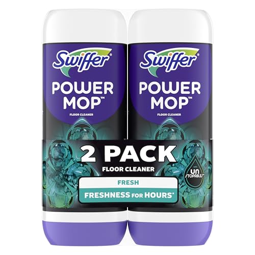 Solución de limpieza para pisos Swiffer PowerMop con fragancia Unstopables, recargas para PowerMop, limpiador de pisos, 25.3 fl oz, paquete de 2 - imagen 5