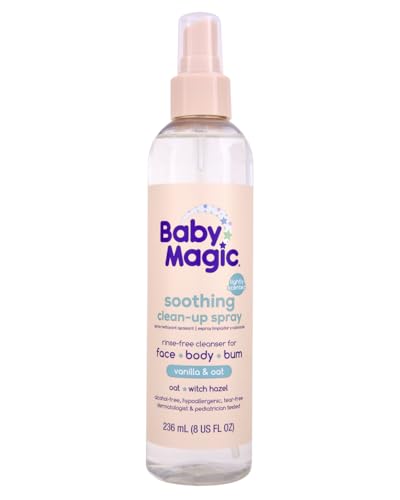 Baby Magic Spray Limpiador Suave, Vainilla y Avena, Hipoalergénico, 8 oz - imagen 2