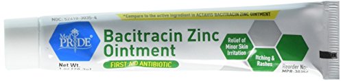 Ungüento antibiótico MED PRIDE Bacitracina con Zinc para prevención de infecciones y alivio de la piel, tubo de 1 oz - imagen 2