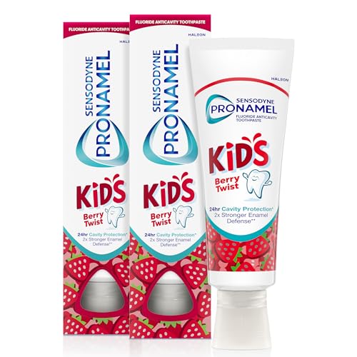 Pasta de Dientes Sensodyne Pronamel para Niños, Anticaries con Flúor, Protección contra Caries y Esmalte, Sabor Fruta Berries, 4 oz (Paquete de 2) - imagen 4
