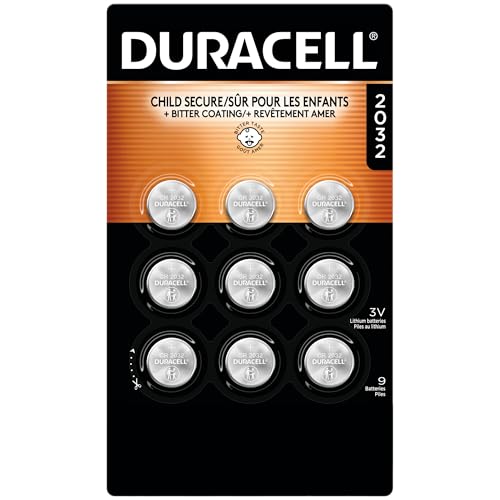 Batería de Litio Duracell CR2032 de 3 Voltios, Paquete de 9, Con Características de Seguridad Infantil, Compatible con AirTag y Más, Garantía de - imagen 5