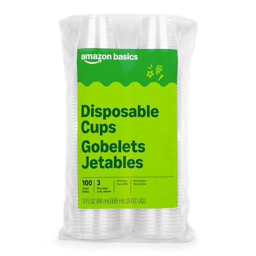 Vasos Plásticos Desechables Transparentes Basics, 3oz, Paquete de 100 Unidades - imagen 5