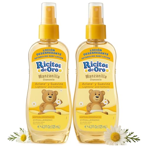 Lote de 2 Spray Desenredante Ricitos de Oro para Bebés con Manzanilla, Suaviza y Aclara el Cabello, 4.2 Fl Oz (125 mL) - imagen 5