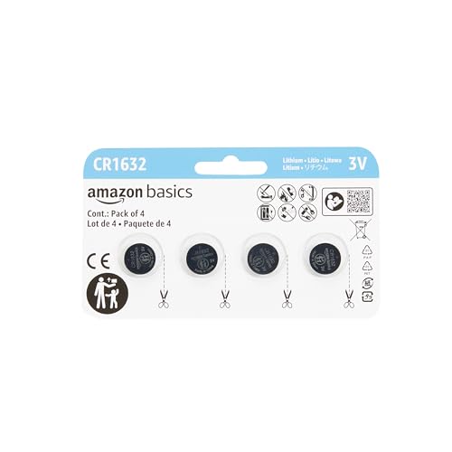 Batería de Litio CR1632 de 3 Voltios Basics, Paquete de 4, Duradera, Sin Mercurio, Con Empaque Seguro para Niños - imagen 6