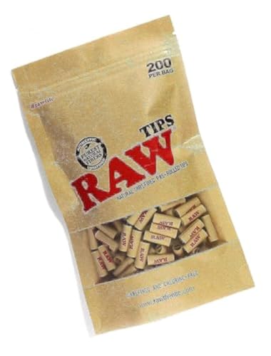 Puntas de Filtro Pre-enrolladas RAW Naturales Sin Refinar - 1 Bolsa de 200 Puntas - imagen 3