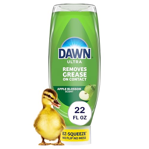 Jabón para Platos Dawn Ultra Aroma Flor de Manzana, Detergente Líquido para Lavado de Trastes, 22 oz, Eficaz en la Remoción de Grasa - imagen 1