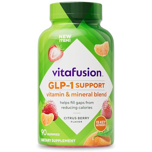 vitafusion GLP-1 Soporte Multivitamínico, Mezcla de Vitaminas y Minerales, 15 Nutrientes Esenciales, Sabor Cítrico y Frutilla, 90 Cápsulas, - imagen 3