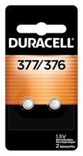 Baterías de botón de óxido de plata Duracell 377/376, 2 piezas (paquete de 1), energía duradera para relojes, calculadoras y más - imagen 1