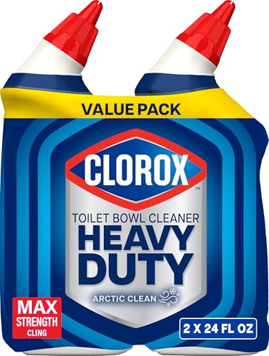 Limpiador de Inodoro Clorox Heavy Duty para Manchas y Anillos, Arctic Clean, 24 Fl Oz, Paquete de 2 - imagen 2