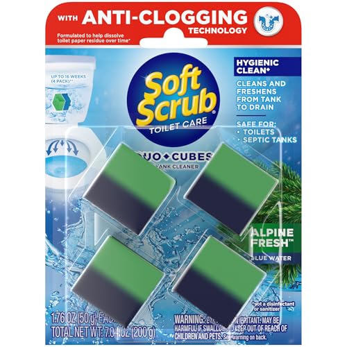 Limpiador de Inodoro Soft Scrub Duo-Cubes, Frescura Alpina, Paquete de 4 unidades - imagen 2