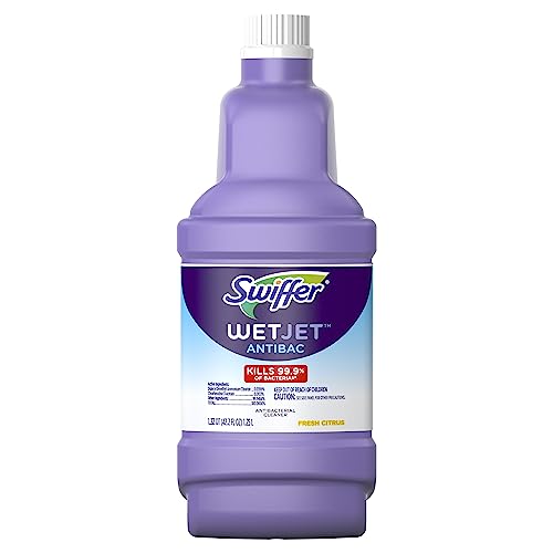 Recarga de Solución Antibacterial Swiffer WetJet para Limpiar Pisos, Multiusos, Aroma a Cítricos, 1.25 Litros - imagen 2