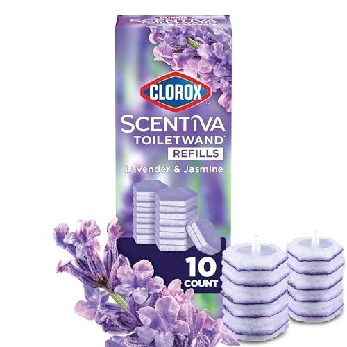 Recargas de Limpiador para Inodoro CLOROX Scentiva ToiletWand, Cepillo para Inodoro, Lavanda y Jazmín, Paquete de 10 - imagen 4