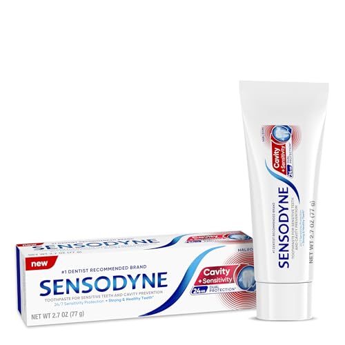 Pasta de Dientes Sensodyne Cavity + Sensibilidad, con Flúor para Dientes Sensibles y Protección contra Caries, 2.7 oz - imagen 2