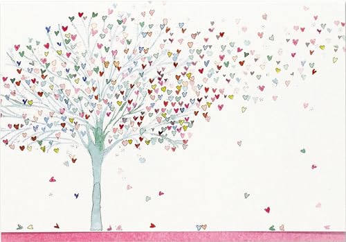 Tarjetas de Nota Árbol de Corazones (14 Tarjetas, 15 Sobres Autocierre) - imagen 5