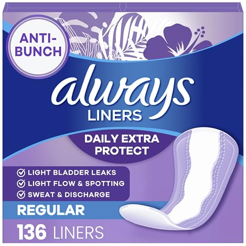 Always Protectores Diarios para Mujeres Anti-Bunch Xtra Protección, Regulares, Sin Fragancia, 136 Piezas - imagen 3