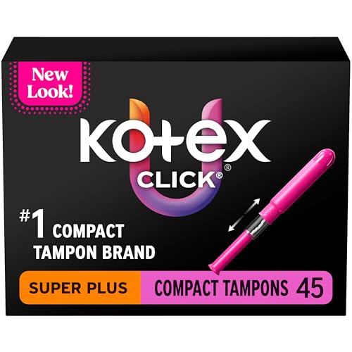 U by Kotex Tampones Click Compact, Super Plus, Sin Fragancia, Paquete de 45 Unidades - imagen 2