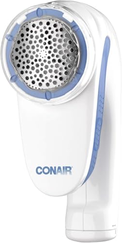 Afeitadora de Tela y Quitapelusas Conair, Portátil y a Batería, 3 Configuraciones, Cabezal Grande de 2 Pulgadas, Blanco - imagen 3