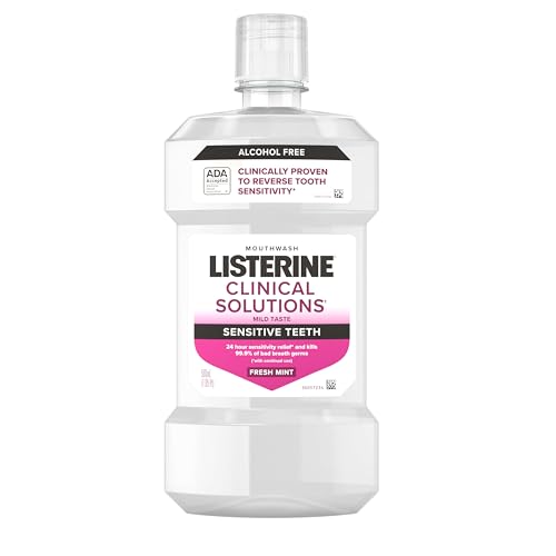 Enjuague Bucal Listerine Clinical Solutions para Dientes Sensibles Sin Alcohol, Alivio y Protección contra el Dolor de Sensibilidad Dental, 500 mL - imagen 4