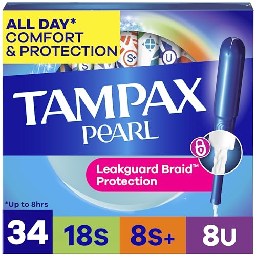 Paquete Trio de Tampax Pearl, Tampones Super/Super Plus/Ultra Absorbencia, Aplicador de Plástico Libre de BPA, Sin Fragancia, 34 Piezas - imagen 4