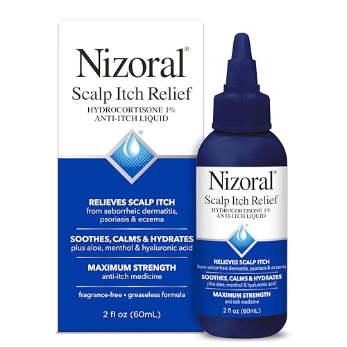 Nizoral Líquido para Alivio de Picazón en el Cuero Cabelludo, Máxima Potencia, 2 Fl Oz, Alivia la Picazón y Hidrata con Hidrocortisona 1% - imagen 6