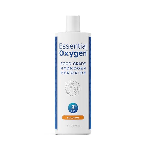Peróxido de Hidrógeno de Grado Alimenticio Essential Oxygen, Limpiador Natural, 3% USP, Blanco, 16 Onzas - imagen 4