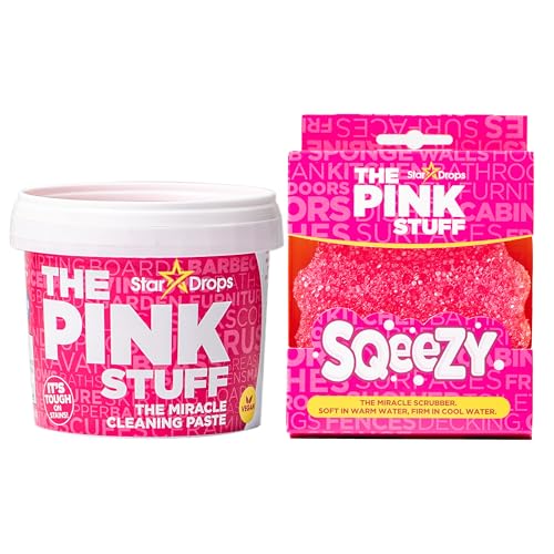 Stardrops - Pasta de Limpieza Milagrosa The Pink Stuff con Esponja Scrubber SQeeZY - imagen 3