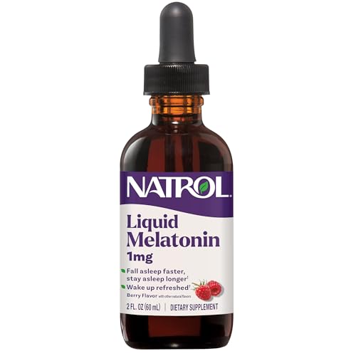 Suplemento de Melatonina Líquida Natrol 1 mg, Ayuda para Dormir Rápido y Profundo, Sabor a Baya, 2 FL OZ, 15 Porciones - imagen 4