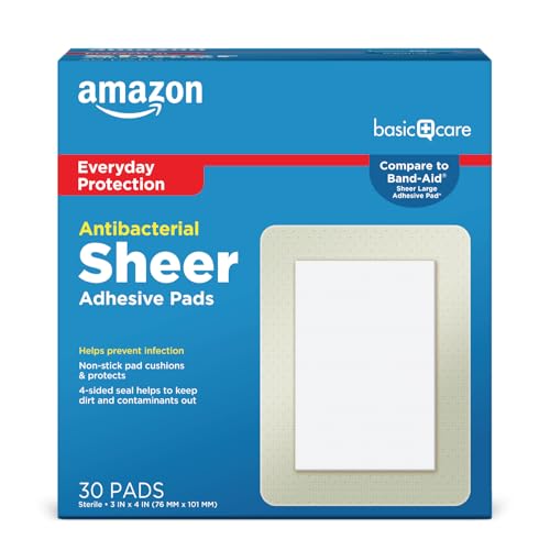 Vendaje Adhesivo Transparente Basic Care para Cortes, Rasguños y Heridas, Extra Grande 3 x 4 in, 30 Piezas, No Adherente - imagen 5