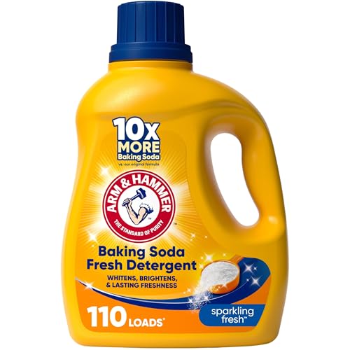 Detergente Líquido para Ropa ARM & HAMMER con Bicarbonato, Aroma Fresco, 110 Cargas, 110 Fl Oz - imagen 4