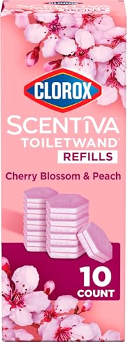 Recargas Clorox Scentiva para ToiletWand, Flor de Cerezo y Durazno, Paquete de 10 - imagen 3