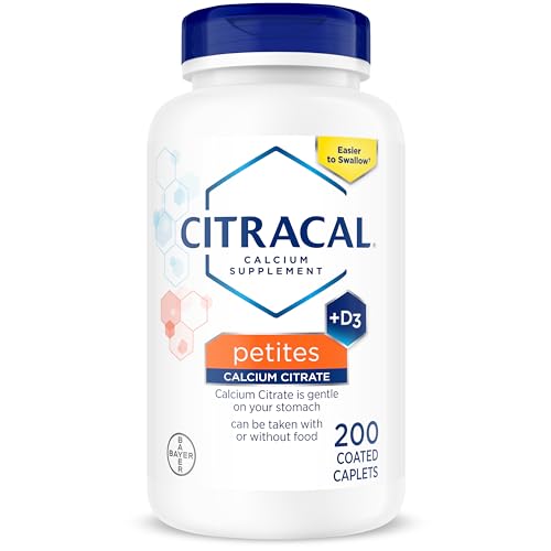 Citracal Petites, 400 mg de Citrato de Calcio, Fácil Absorción y Alta Solubilidad con 12.5 mcg (500 IU) de Vitamina D3, 200 Tabletas Más Pequeñas y - imagen 2