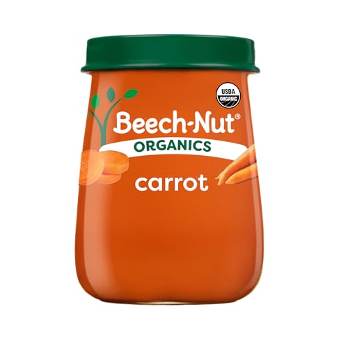 Beech-Nut Organics Comida Orgánica para Bebés Etapa 1, Zanahorias, Tarro de 4 oz (Paquete de 10) - imagen 4