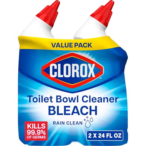 Limpiador de Inodoro Clorox con Blanqueador, Aroma a Lluvia, 24 Onzas Líquidas, Paquete de 2 (El Paquete Puede Variar) - imagen 3