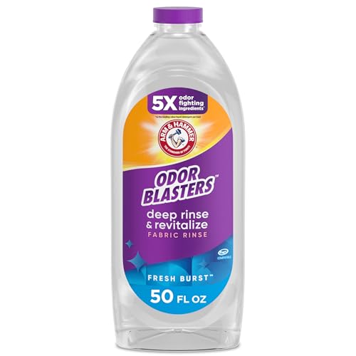 ARM & HAMMER Odor Blasters Rincel de Tela Profundo y Revitalizante, Aditivo para Lavado, Elimina Olores a Sudor y Moho, Aroma Fresco, 50 fl oz - imagen 6