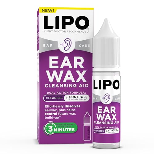 Gotas para Remoción de Cerumen LIPO - Limpieza de Oídos y Alivio de Oídos Tapados - Sin Peróxido, Suaves y Efectivas - 0.5 fl oz - imagen 2