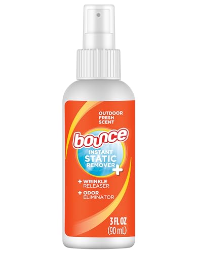 Spray Antiestático Bounce 3 en 1, Eliminador de Olores y Refrescante de Telas, Spray de Viaje Rápido (3 Oz, Paquete de 1) - imagen 3