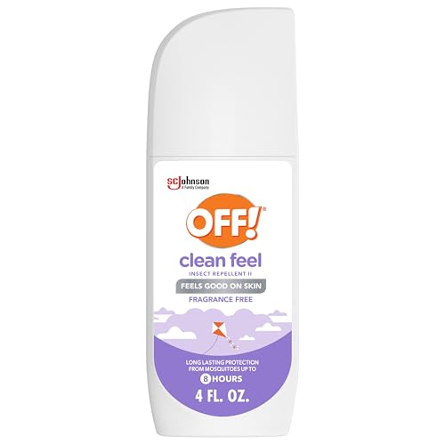 OFF! Repelente de Insectos Clean Feel con 20% Picaridina, Spray Antimosquitos y Garrapatas, Protección Duradera Sin DEET, 4 oz - imagen 3