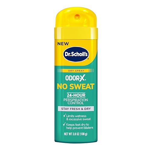 Spray Antitranspirante Dr. Scholl’s Odor-X No Sweat, 3.8 oz - Control de Sudoración 24 Horas, Mantiene Pies Secos y Frescos, Ideal para Hombres y - imagen 2