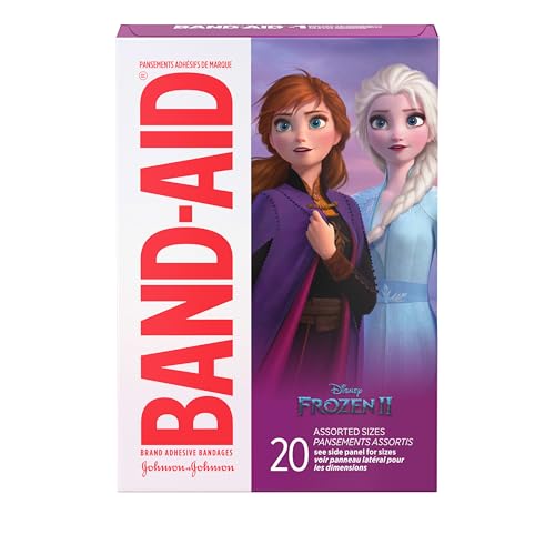 Curitas Band-Aid Estériles Adhesivas Individuales para Niños con Personajes de Disney Frozen, ros Auxilios para Cortes y Raspones, 20 piezas - imagen 1