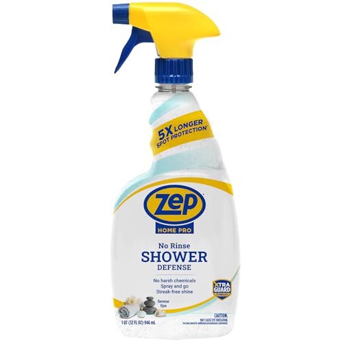 Zep Home Pro No Rinse Shower Defense, Spray de 32 Oz - R61006 - Brillo Sin Rayas, Fragancia de Spa Sereno, 5X Mejor Protección de Superficies - imagen 4