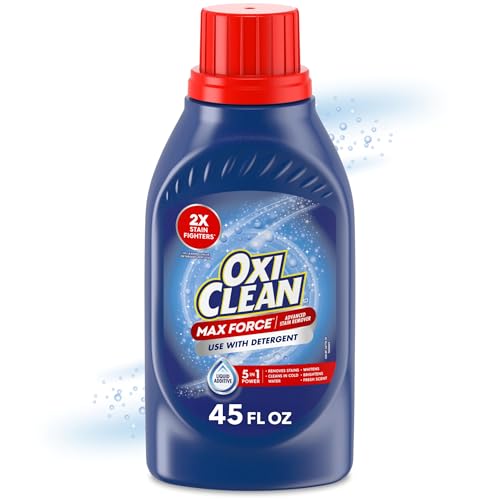 OxiClean Max Force Removedor de Manchas Avanzado Líquido, Seguro para Colores, Sin Cloro, Esencial para Niños y Bebés, 45 Fl Oz - imagen 3