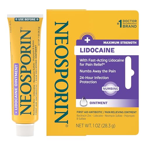 Neosporin + Lidocaína Ungüento Antibiótico Triple, Alivio del Dolor Rápido y Máxima Fuerza, Protección contra Infecciones 24 Horas, 1 oz - imagen 3