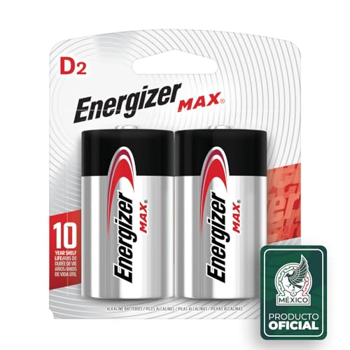 Baterías Alcalinas Energizer MAX D (Paquete de 2), Pilas D Cell - imagen 1