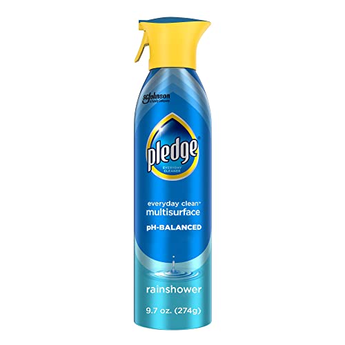 Pledge Spray Multisuperficies pH Equilibrado, Limpia Suavemente 101 Superficies, Elimina Polvo y Suciedad, Sin Residuos - Aroma Lluvia, 9.7oz - imagen 3