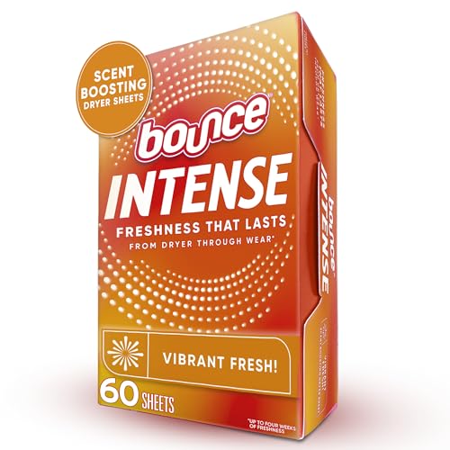 Bounce Hojas para Secadora Intense, Frescura Vibrante, 60 Piezas, Hojas Aromatizantes para Secadora - imagen 2