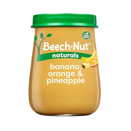 Beech-Nut Naturals Comida para Bebés Etapa 2, Plátano Naranja y Piña, Tarro de 4 oz (Paquete de 10) - imagen 2
