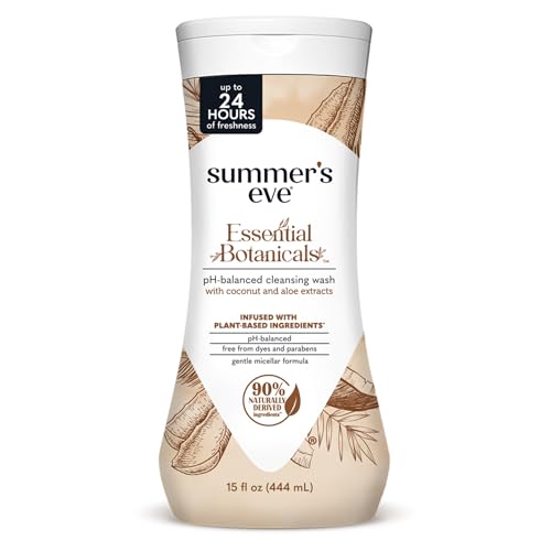 Jabón Femenino Diario Summer’s Eve Botanicals Esenciales, Coco y Aloe, pH Balanceado, 15 fl oz, Cuidado Femenino para Olor Vaginal, Probado por - imagen 3
