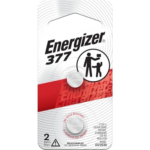 Batería de botón de óxido de plata Energizer 377, Paquete de 2 unidades - imagen 6