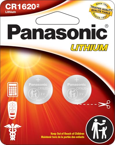 Baterías de Litio Panasonic CR1620 de 3.0 Voltios, Paquete de 2, Resistente a Niños, Larga Duración, Cumple con Normas - imagen 5